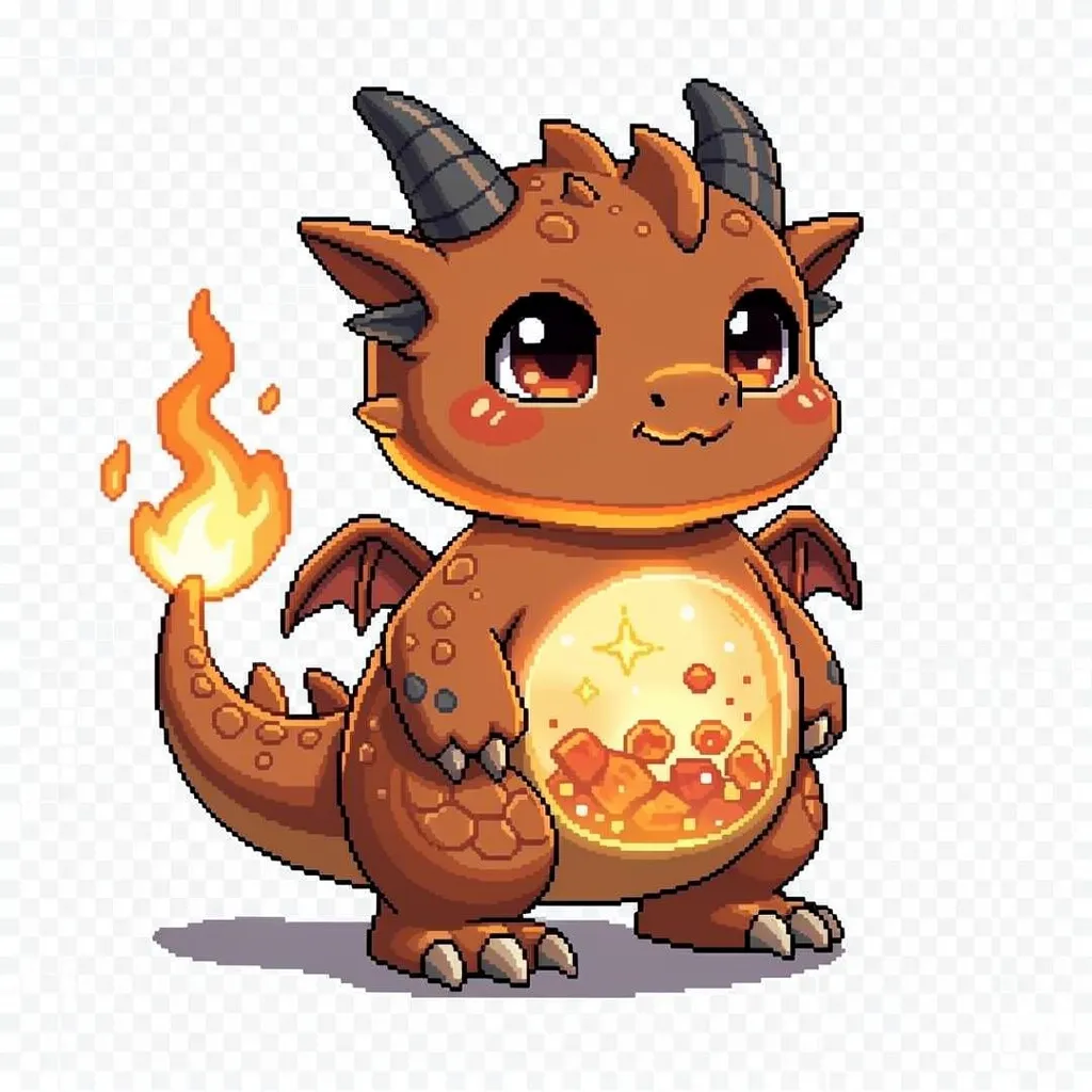 Content emberling creature, calm and relaxed